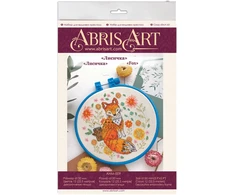 Abris Art Siuvinėjimo kryželiu rinkinys su lankeliu „Laputė“ 15x15 cm