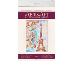 Abris Art Siuvinėjimo kryželiu rinkinys Rytas Paryžiuje, 17×25 cm, 38 spalvos