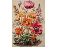 Abris Art Siuvinėjimo kryželiu rinkinys „Pievos šnabždesys“ 23x34 cm