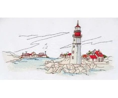 Abris Art Siuvinėjimo kryželiu rinkinys Švyturio šviesa, 14 ct, 39x20 cm