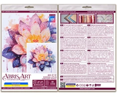 Abris Art Siuvinėjimo kryželiu rinkinys „Švytintis lotosas“ 24x24 cm Deco Scenes