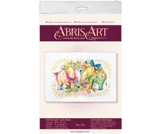 Abris Art Siuvinėjimo kryželiu rinkinys „Švelnūs jausmai“, 14 ct, 16×24 cm, su Preciosa