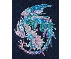Abris Art Siuvinėjimo kryželiu rinkinys Mažasis drakonas, 14 ct, PRECIOSA, 17,5×17,5 cm