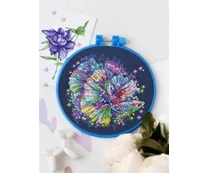 Abris Art Siuvinėjimo kryželiu rinkinys Neon blizgesys, PRECIOSA karoliukai, 15x15 cm