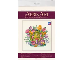 Abris Art Siuvinėjimo kryželiu rinkinys Uoginiai keksiukai, 14 ct, 17×14 cm, 35 spalvų