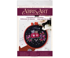 Abris Art Siuvinėjimo kryželiu rinkinys Pasimatymas po žvaigždėmis 14ct 15x15 cm