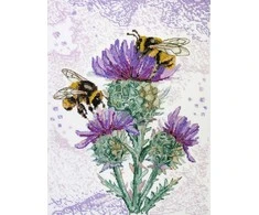Abris Art Siuvinėjimo kryželiu rinkinys „Nektaro medžioklė“ su karoliukais, 27×36 cm
