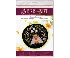 Abris Art Siuvinėjimo kryželiu rinkinys Saldus nektaras, juodas 14 ct, su karoliukais