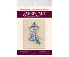 Abris Art Siuvinėjimo kryželiu rinkinys „Švelni šviesa“, 15x19 cm, 34 spalvos