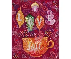 Abris Art Siuvinėjimo kryželiu rinkinys „Spalvingas ruduo“, 20x25, juodas 14 ct