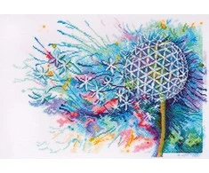 Abris Art Siuvinėjimo kryželiu rinkinys „Slapta svaja“ su karoliukais, 36×25 cm