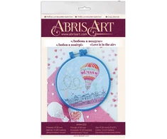 Abris Art Siuvinėjimo kryželiu rinkinys Love is in the Air, 15x15 cm, 14 ct, 14 spalvų