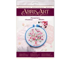 Abris Art Siuvinėjimo kryželiu rinkinys Gėlės, 15x15 cm, 14 ct, 100% medvilnė