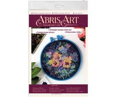 Abris Art Siuvinėjimo kryželiu rinkinys Akvarelinė našlaitė, 15x15 cm, 14 ct, medvilnė
