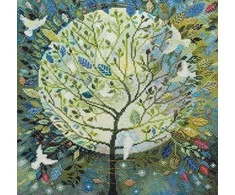 Abris Art Siuvinėjimo kryželiu rinkinys Pasaulio medis, 14 ct, 38 spalvų, 30x33 cm