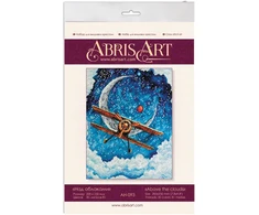 Abris Art Siuvinėjimo kryželiu rinkinys „Virš debesų“, 20×25 cm, 14 ct, 30 spalvų