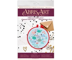 Abris Art Siuvinėjimo kryželiu rinkinys „Avytės miegas“ 15x15 cm, 14ct, 12 spalvų