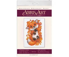 Abris Art Siuvinėjimo kryželiu rinkinys „Pirmasis ruduo“, 24×36 cm, 14 ct, 33 spalvos