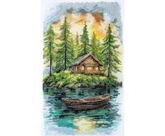 Abris Art Siuvinėjimo kryželiu rinkinys „Tyla miške“ 20x35 cm AAH-286