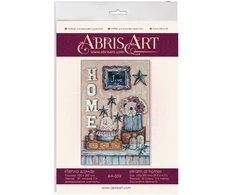 Abris Art Siuvinėjimo kryželiu rinkinys Jauku namuose, 25x38 cm, 14 ct, 39 spalvų