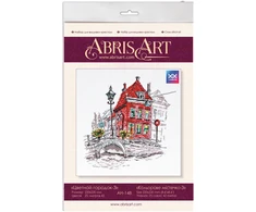 Abris Art Siuvinėjimo kryželiu rinkinys Spalvotas miestelis, 20x22 cm, 14 ct