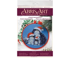Abris Art Siuvinėjimo kryželiu rinkinys „Ar kvietei Kalėdų Senelį?“ 15x15 cm, 14 ct