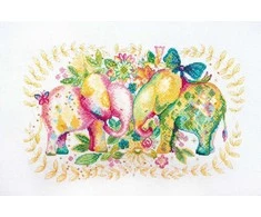 Abris Art Siuvinėjimo kryželiu rinkinys „Švelnūs jausmai“, 14 ct, 16×24 cm, su Preciosa