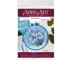 Abris Art Siuvinėjimo kryželiu rinkinys „Po sniegu“, 14 ct, 20 spalvų, 15x15 cm