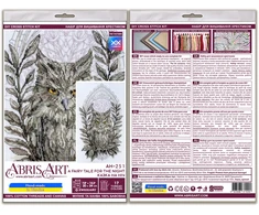Abris Art Siuvinėjimo kryželiu rinkinys „Pasaka nakčiai“, 14 ct, 17 spalvų, 30x44 cm