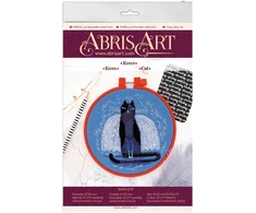 Abris Art Siuvinėjimo kryželiu rinkinys „Katė“, 15x15 cm, 14 ct, 100% medvilnė