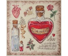 Abris Art Skaičiuojamo siuvinėjimo rinkinys „Meilės receptas“ 30x30 cm AAH-283
