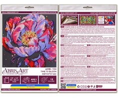 Abris Art Vidutinis karoliukų siuvinėjimo rinkinys „Time to Bloom“ 20x20 cm
