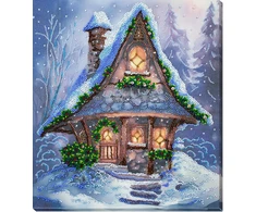Abris Art Žiemos pasaka karoliukų siuvinėjimo rinkinys paveikslui 25x28 cm