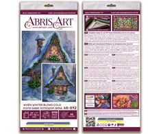 Abris Art Žiemos pasaka karoliukų siuvinėjimo rinkinys paveikslui 25x28 cm