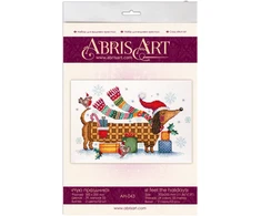 Abris Art Žiemos pasakos kryželiu siuvinėjimo rinkinys „Šventinė nuotaika“ 30x20