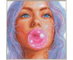 Aine Bubblegum Dreams kryželiu siuvinėjimo rinkinys su Aida 14 ct, 20×20