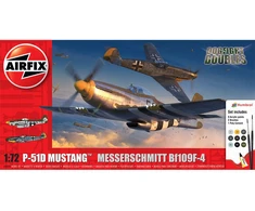 Airfix P-51 Mustang vs Bf109F lėktuvų dovanų rinkinys 1/72