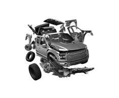 Airfix QUICKBUILD Ford F-150 Raptor pilkas – be klijų konstruktorius (J6053)