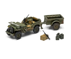 Airfix Willys MB Jeep dovanų rinkinys 1/72 A55117A