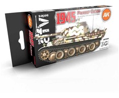 AK Interactive 1945 Panzer spalvos, 3 Gen akrilinių dažų rinkinys