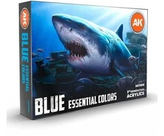 AK Interactive 3-ios kartos akrilinių dažų rinkinys Mėlyni atspalviai AK11618