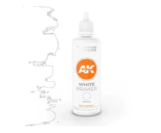 AK Interactive 3 kartos baltas akrilinis gruntas, 100 ml