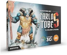 AK Interactive 3GEN dažų rinkinys „Carlos Tobes“ 14 spalvų + figūrėlė