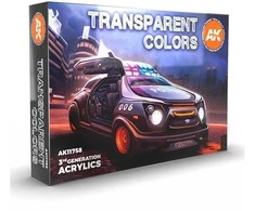AK Interactive 3Gen skaidrių akrilinių dažų rinkinys, 6 spalvos