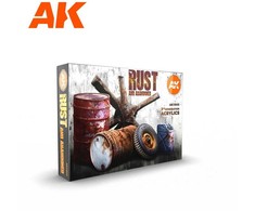 AK Interactive 3rd Gen akrilai – Rūdys ir apleistumo efektai, 6 vnt. (AK11605)