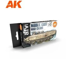 AK Interactive 3rd Gen akriliniai dažai Artimųjų Rytų karo, 6 spalvos AK11648