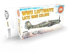 AK Interactive 3rd Gen akrilinių dažų rinkinys Luftwaffe vėlyvojo karo, AK11718