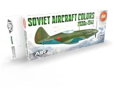 AK Interactive 3rd Gen akrilinių dažų rinkinys SSRS lėktuvams 1930–41, AK11740