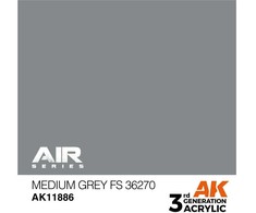 AK Interactive AIR akriliniai dažai Medium Pilkas FS36270, 17 ml