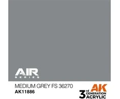 AK Interactive AIR akriliniai dažai Medium Pilkas FS36270, 17 ml